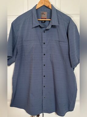 5.11 Tactical Men’s 2XL Blue Short Sleeve Utility Shirt